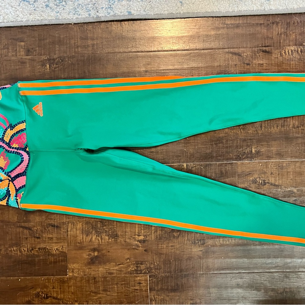 Adidas x Farm Rio Green leggings